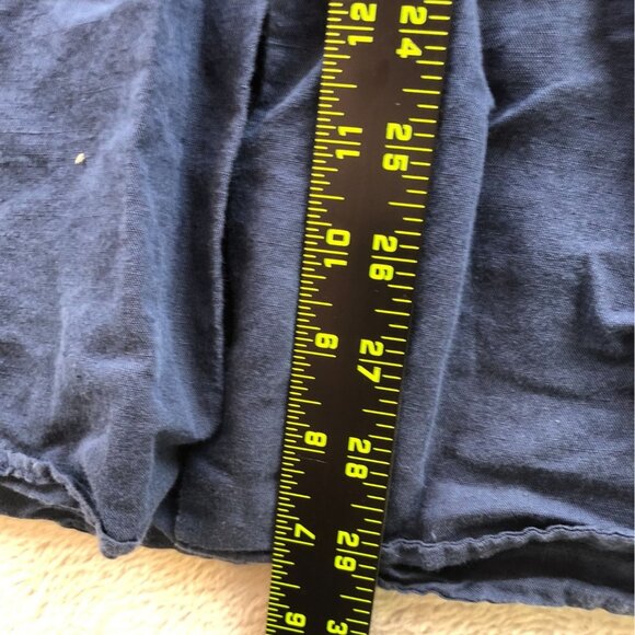 Pronto Uomo Mens Shirt Large Long Sleeve Classic Button Up Casual Navy Travel - Picture 4 of 8